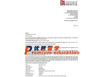 2020offer：恭喜李同学获得布里斯托大学(世界排名：49)机器人学专业硕士通知书